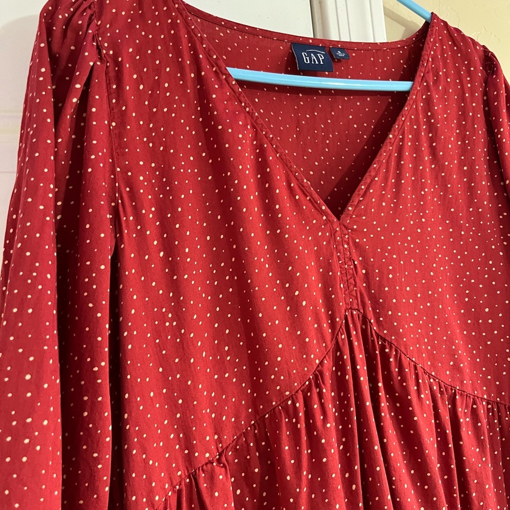 GAP Red Polka Dot Dress